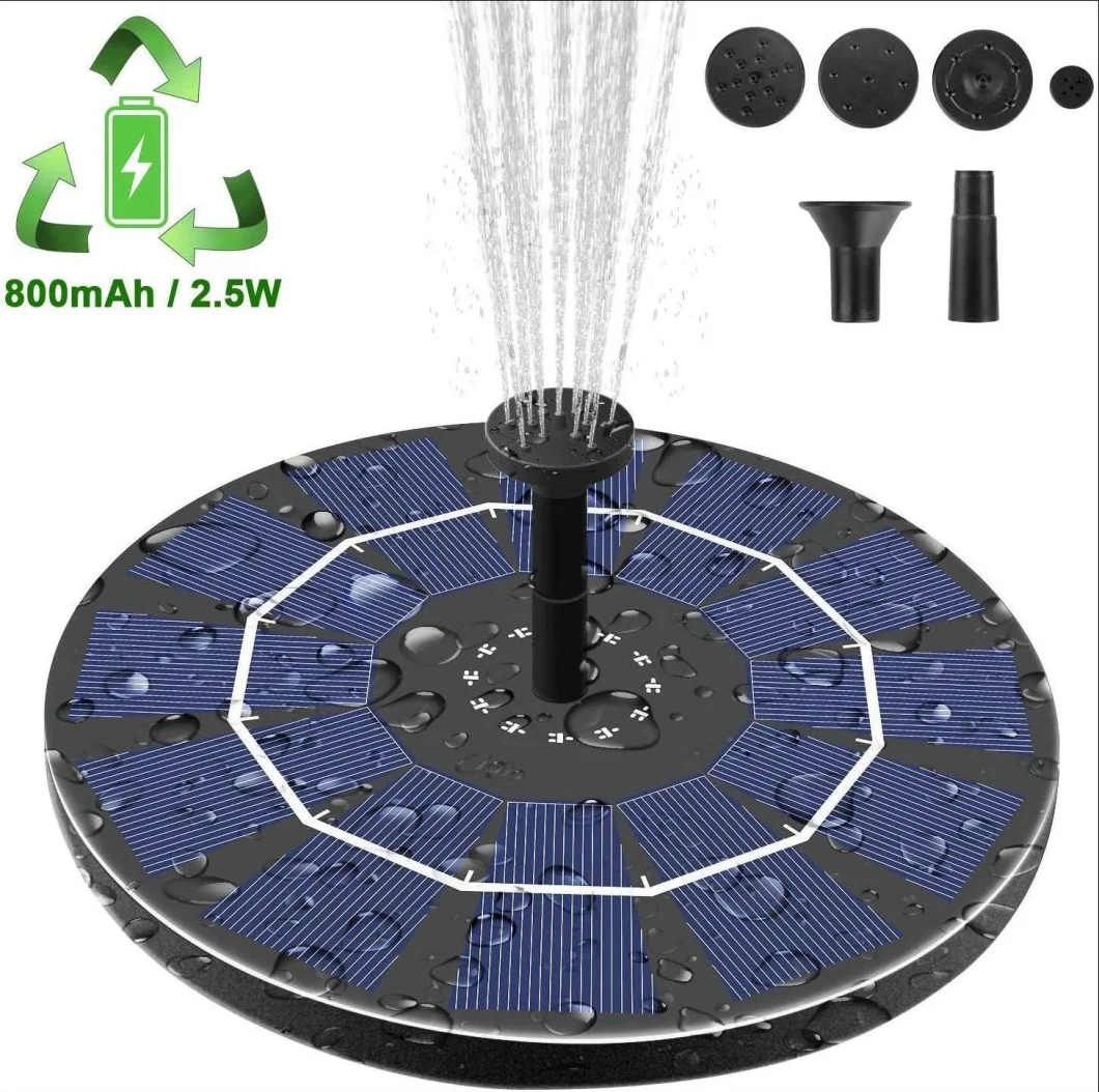 Solar Pond Fountain, Floating Solar Panel Water Pump Pond Fountain, Easy Install for Bird Bath, Pond, Fish Tank, Garden Decoration, Water Circulation Wbb17491