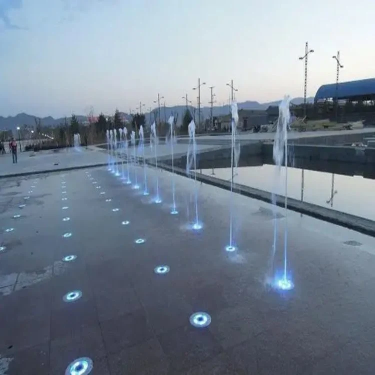 Dry Floor Design Outdoor Water Show SS304 Material China Fountain