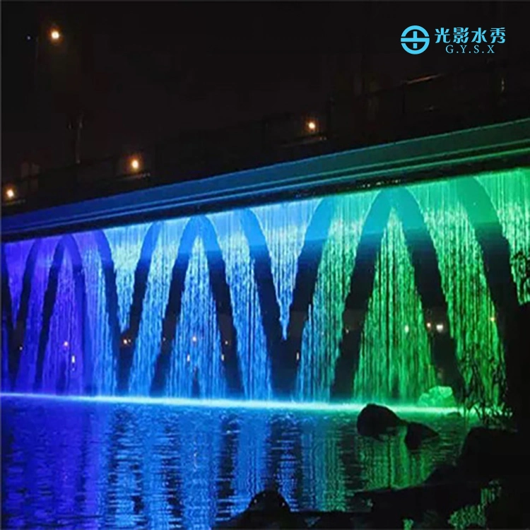 Indoor Wall Water Feature Graphic Digital Water Curtain Price for Decorate Wedding Show