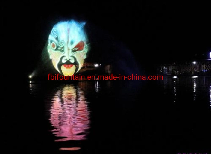 Outdoor Customized Size 3D Laser Movie Water Screen Fountain