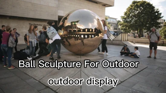 Customize Stainless Steel Ball Sculpture Garden Water Fountains