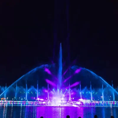 Professional Supplier Music Dancing Water Screen Movie Fountain