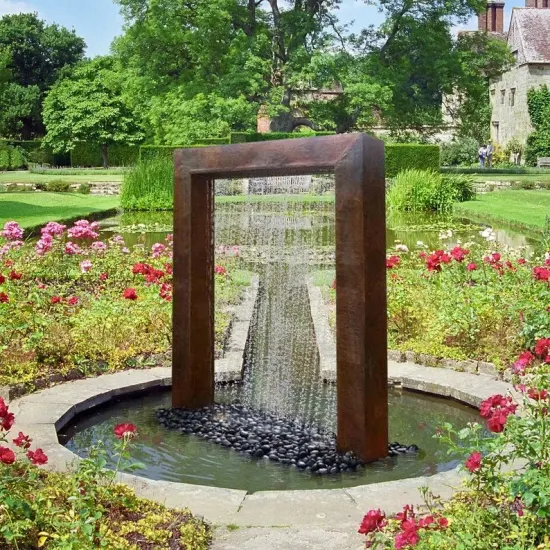 Garden Ornaments Corten Steel Rain Curtain