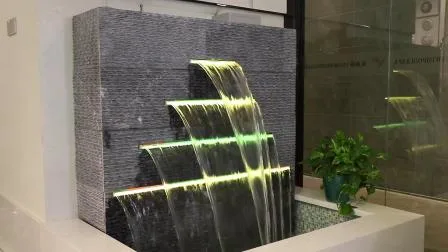 Outdoor Decoration Pool Artificial LED Waterfall