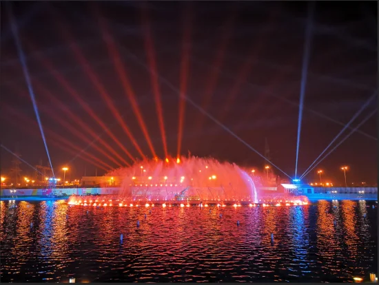 Saudi Riyadh Season Blouvard Large Scale Music Dancing Water Fountain Show with RGB Lights