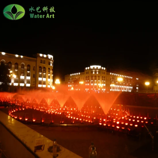 Free Design Outdoor Large 3D Multicolored Water Screen Fountain Floating Fountain Laser Movie Fountain