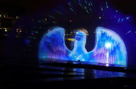 Laser Show and Movie Screen Projection Fountain Decorative Screen Water Curtain Nozzle Water Curtain Movies Fountain