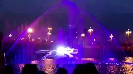 Outdoor Project 3D Laser Light Show Water Movie Screen Fountain